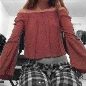 Pink Off the Shoulder Top